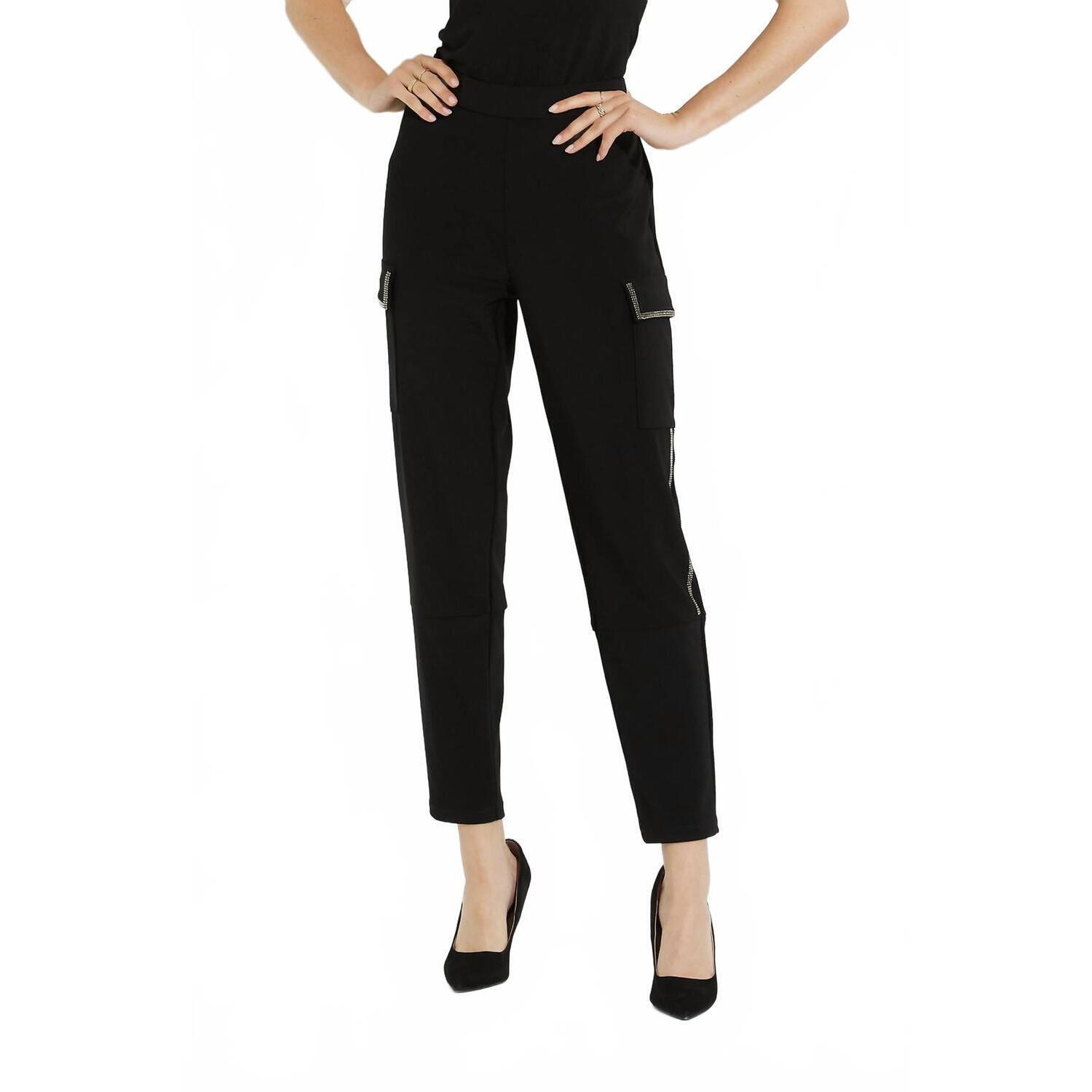 New Joseph Ribkoff Women's Flap Pocket Pants In Black